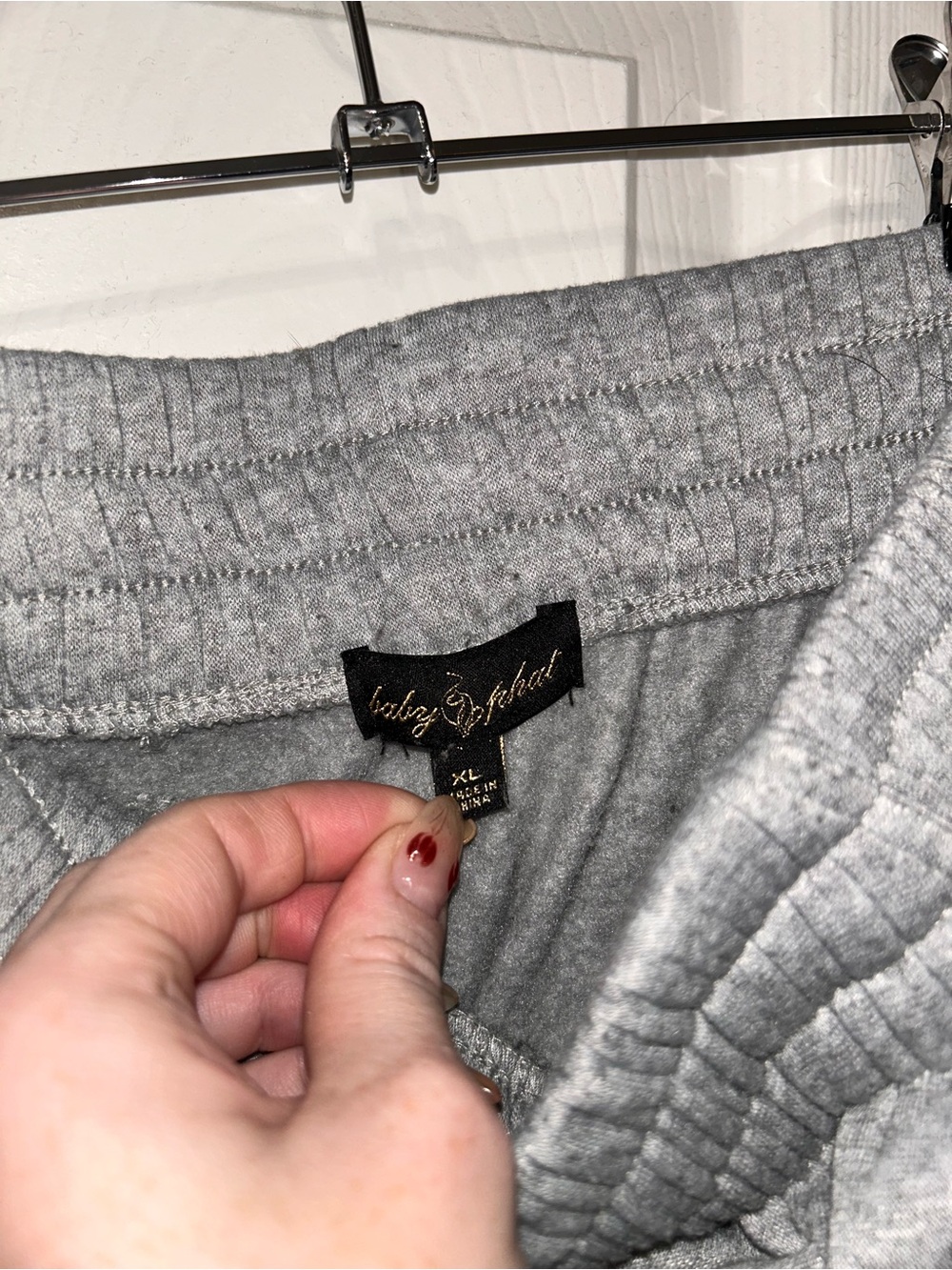 Baby Phat Gray Sweat Joggers with Script Logo - Picture 5 of 5